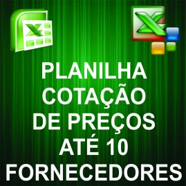 Planilha para Cotao de Preos / Compara at 10 Cotaes