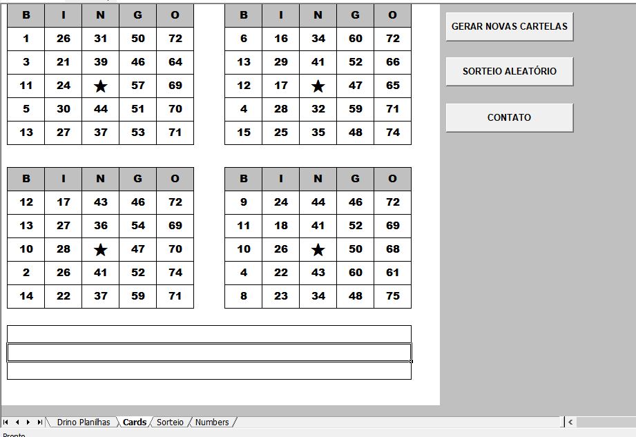 Cartelas de bingo prontas para imprimir em pdf + Planilha 